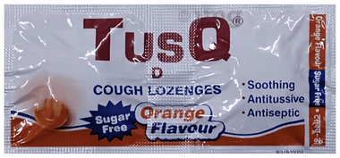 Tusq-D Cough Lozenges Orange Sugar Free