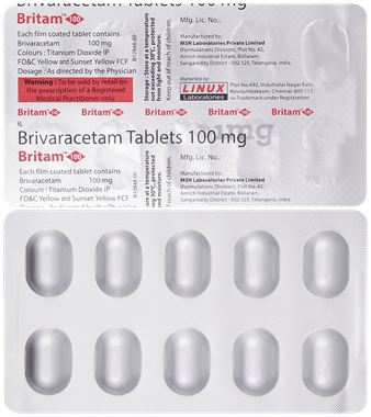 Britam 100mg Tablet