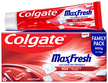 Colgate Maxfresh Blue Toothpaste - 150g With Cooling Crystals