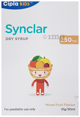 Synclar 250mg Dry Syrup Mixed Fruit