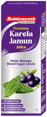 Baidyanath Premium Karela Jamun Juice | Supports Blood Sugar, Digestion & Liver Baidyanath Premium Karela Jamun Juice | Supports Blood Sugar, Digestion & Liver