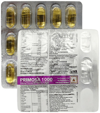Primosa  1000 Evening Primrose Oil Softgel