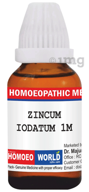 Dr. Majumder Homeo World Zincum Iodatum  Dilution 1M