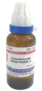 Sett Dey Caulophyllum Thalictroides Dilution 6 Sett Dey Caulophyllum Thalictroides Dilution 6