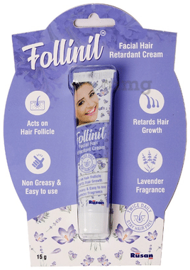 Follinil Facial Hair Retardant Cream | Pain Free Treatment for Women Unwanted Hair in Few Weeks Cream