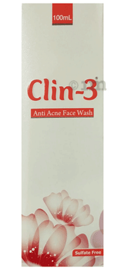 Clin - 3 Anti-Acne Face Wash | Sulphate-Free