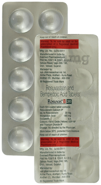Rosuvas B 180mg/20mg Tablet