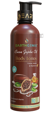 Earthgenix Cocoa Jojoba Oil Body Lotion for Stretch Marks & Detox Earthgenix Cocoa Jojoba Oil Body Lotion for Stretch Marks & Detox