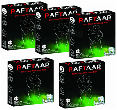 Raftaar Condom (3 Each) Cool Mint
