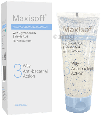 Maxisoft 3 Way Anti-Bacterial Action Advance Cleansing Face Wash (100ml Each)