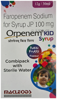 Orpenem Syrup Combipack with Sterile Water Tutti Frutti