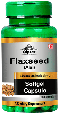 Cipzer Flaxseed Soft Gel Capsule | Supports Digestion, Joint Health & Omega 3 Balance
