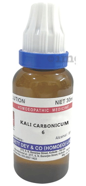 Sett Dey Kali Carbonicum Dilution 6 Sett Dey Kali Carbonicum Dilution 6
