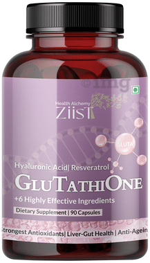 glutathione resveratrol Ziist Hyaluronic Acid Resveratrol Glutathione Capsule: Buy bottle of 90.0  capsules at best price in India