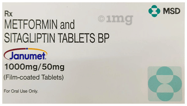 Janumet 1000mg/50mg Tablet