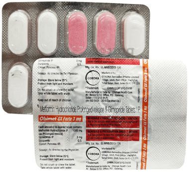 Obimet GX Forte 3 mg Tablet PR
