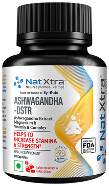 NatXtra NatXtra Energy-Boosting Supplement | Improves Strength & Stamina | Helps Enhance Endurance | Manages Stress | Made with Ashwagandha Root Extract Capsule NatXtra NatXtra Energy-Boosting Supplement | Improves Strength & Stamina | Helps Enhance Endurance | Manages Stress | Made with Ashwagandha Root Extract Capsule