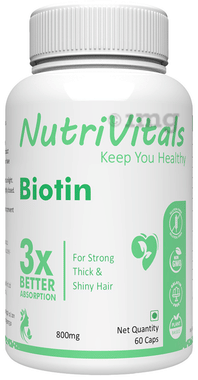 NutriVitals Biotin 3X Better Absorption Capsule NutriVitals Biotin 3X Better Absorption Capsule