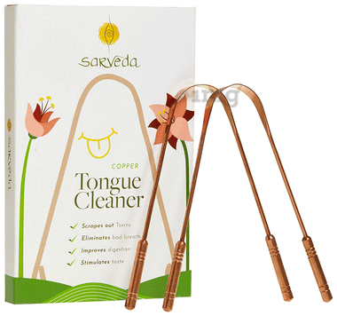 Sarveda  Copper Tongue Cleaner Straight