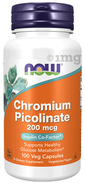 Now Foods Chromium Picolinate 200mcg | For Healthy Glucose Metabolism | Capsule