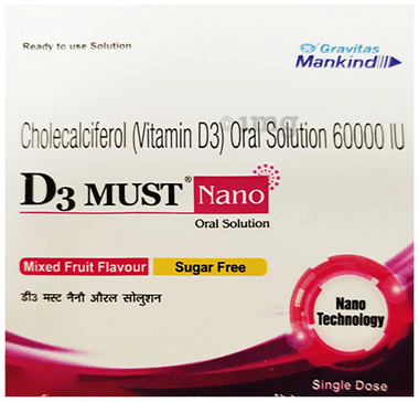 D3 Must Nano Oral Solution Mixed Fruit Sugar Free