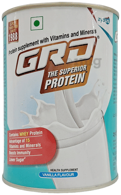 GRD Whey Protein with Vitamins & Minerals | Flavour Vanilla Powder