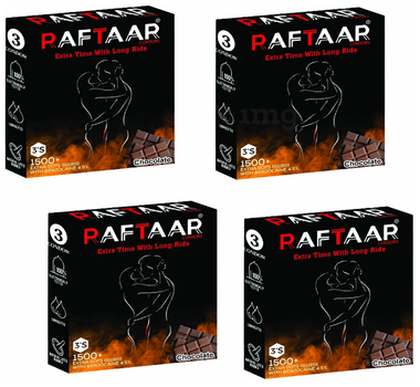 Raftaar Condom (3 Each) Chocolate Raftaar Condom (3 Each) Chocolate
