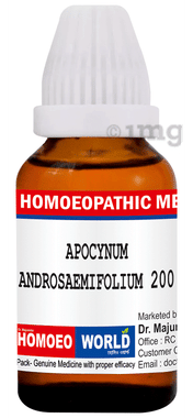 Dr. Majumder Homeo World Apocynum Androsaemifolium Dilution 200 Dr. Majumder Homeo World Apocynum Androsaemifolium Dilution 200