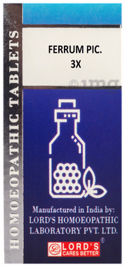 Lord's Ferrum Pic Trituration Tablet 3X Lord's Ferrum Pic Trituration Tablet 3X