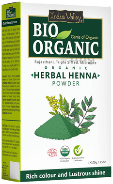 Indus Valley Bio Organic Herbal Henna Powder