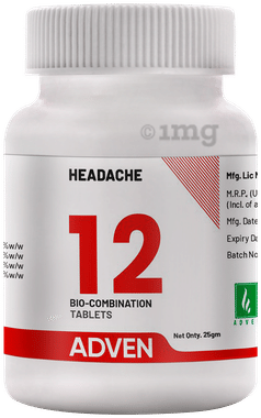 Adven Headache 12 Biocombination Tablet Adven Headache 12 Biocombination Tablet