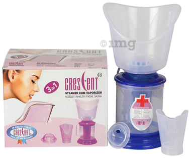 Crescent 3 IN 1 Facial Steamer with 3 attachment( Face, Nose and Inhalation ) Blue Crescent 3 IN 1 Facial Steamer with 3 attachment( Face, Nose and Inhalation ) Blue