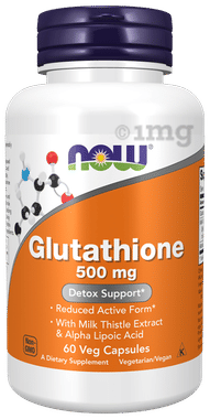 Now Glutathione 500mg Veg Capsules