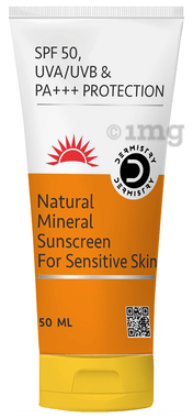 Dermistry Natural Mineral Based Sunscreen SPF-50 for Sensitive Skin