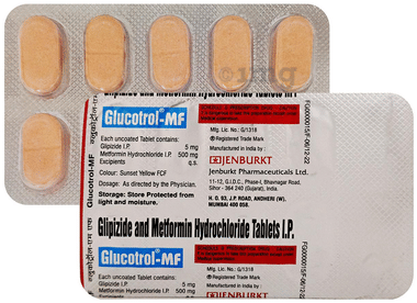 Glucotrol MF 5mg/500mg Tablet