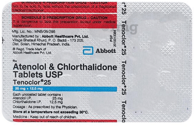 Tenochlor 25mg/12.5mg Tablet