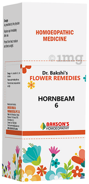 Bakson's Dr. Bakshi's Bach Flower Hornbeam 6 CH