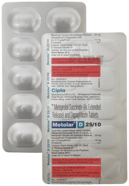Metolar D 10mg/25mg Tablet