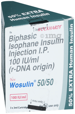 New Wosulin 50/50 100IU/ml Injection 3ml