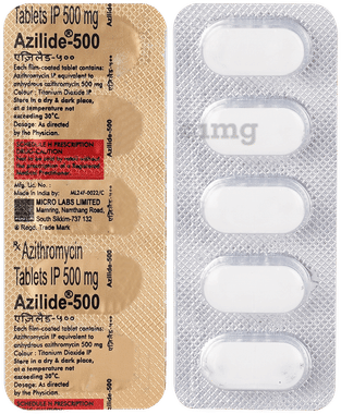Azilide 500 Tablet