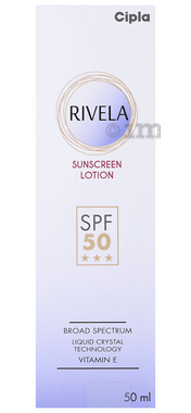 Rivela Sunscreen with Vitamin E | Broad Spectrum UVA/UVB Lotion SPF 50