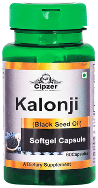 Cipzer Kalonji Soft Gel Capsule | Improve Heart & Brain Health | Enhances Skin & Hair Quality Cipzer Kalonji Soft Gel Capsule | Improve Heart & Brain Health | Enhances Skin & Hair Quality