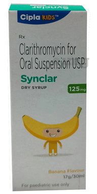 Synclar Paediatric Dry Syrup Banana
