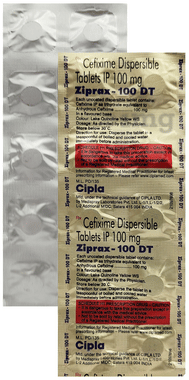 Ziprax 100mg Tablet DT