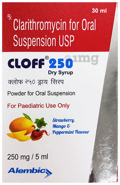 Cloff 250 Dry Syrup Strawberry Mango & Peppermint