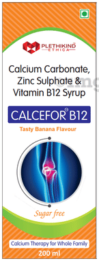 Calcefor B12 Syrup Tasty Banana Sugar Free
