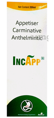 Incapp Appetiser Carminative Anthelmentic Syrup Incapp Appetiser Carminative Anthelmentic Syrup