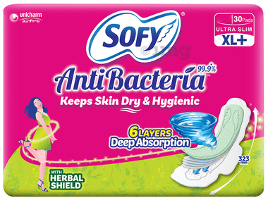 Sofy AntiBacteria Sanitary Pads XL+
