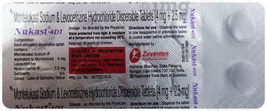 Nukast 2.5mg/4mg Tablet DT