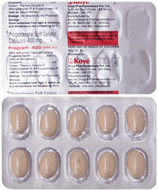 Pregcert 400mg Capsule